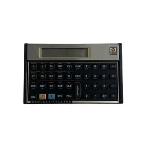 Vintage Hewlett Packard Calculator HP 12C Business Financial 1983